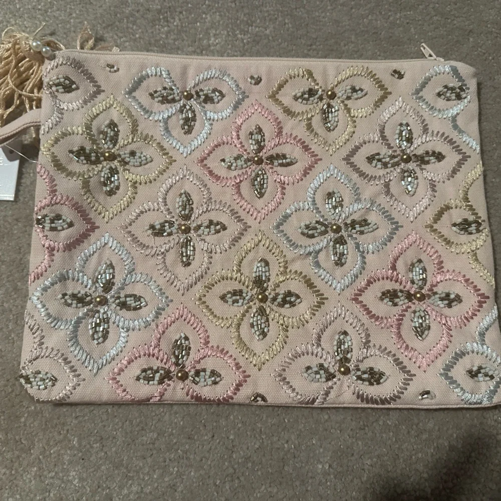 New pink embellished bag made in India - Picture 2 of 6